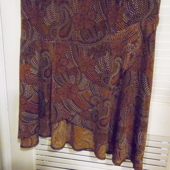 Paisley Print Maxi Skirt - Multicolor - Picture 3 of 7